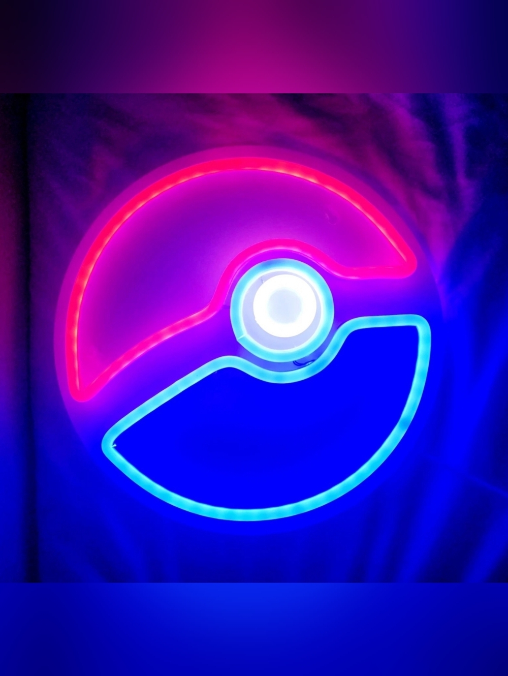 Pokémon Poké Ball LED Neon Sign Wall Decor USB Powered Light Gaming Room Decor